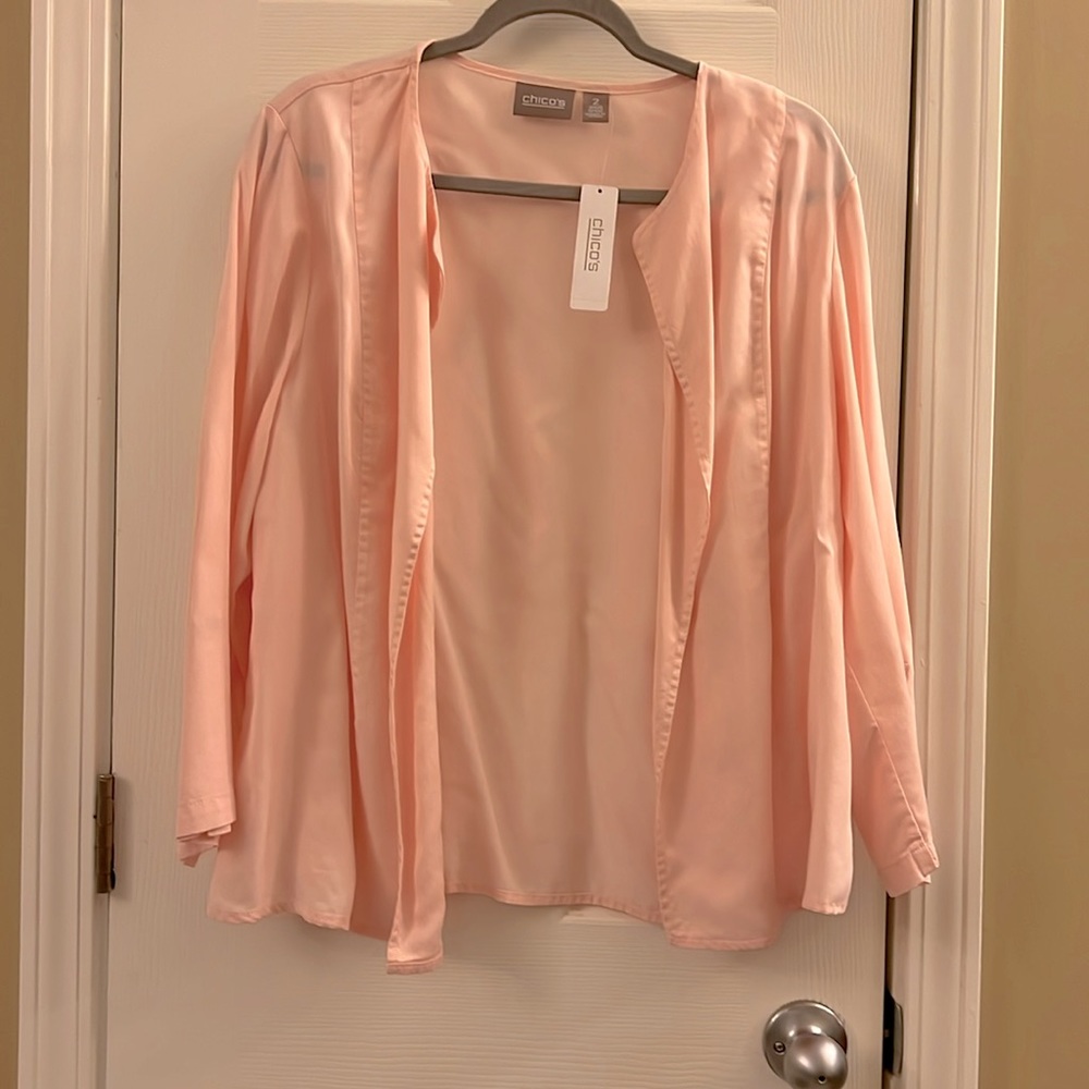 Light Pink Spring open swing jacket. Very light weight and comfy. New w/Tag